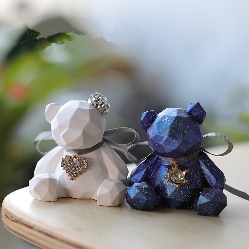 Candle Making Activity - 3D สเตอริโอหมีแม่พิมพ์ซิลิโคน Diy สัตว์เทียนรูปแม่พิมพ์ยิปซั่มสบู่ทำเทียนอุปกรณ์ Handmade เค้กช็อคโกแลตตกแต่ง