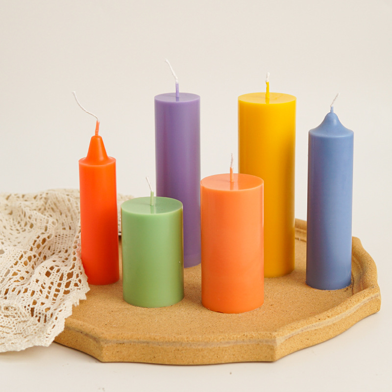Candle Making Activity - แม่พิมพ์เทียนทรงกระบอกพลาสติก แม่พิมพ์ทำเทียนทรงกระบอกแบบแบนด้านบน แม่พิมพ์อะคริลิกพลาสติก อุปกรณ์ทำเทียน