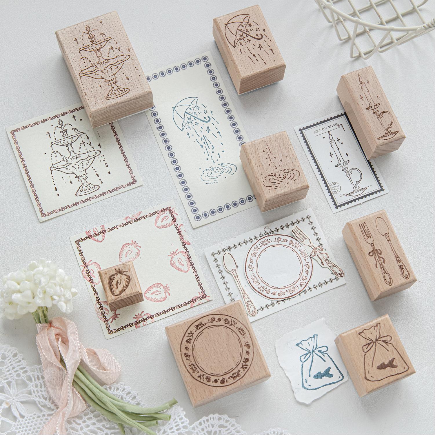 Candle Making Uk - ชุดอุปกรณ์ตกแต่งโต๊ะอาหาร ชุดเทียนตกแต่งโต๊ะอาหาร ตราประทับไม้ DIY อุปกรณ์งานฝีมือ วัสดุสำหรับงาน