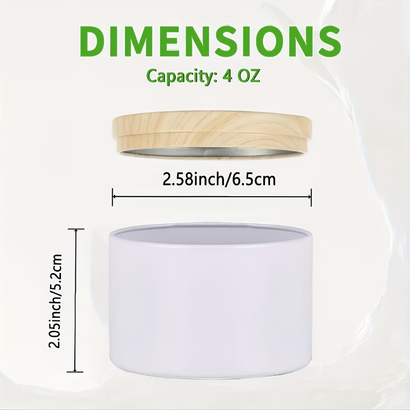ชุดเครื่องมือทำเทียนในโถโลหะสี - Candle Making Jars With Lids บทวิจารณ์และราคา