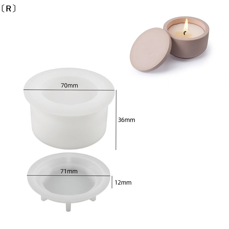 แม่พิมพ์ซิลิโคนทำเทียนพร้อมฝาป - Candle Making Jars With Lids บทวิจารณ์และราคา