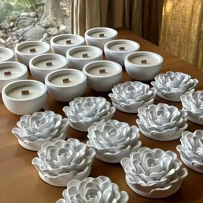 แม่พิมพ์ซิลิโคนคุณภาพสูงสำหรับ - Candle Making Jars With Lids บทวิจารณ์และราคา