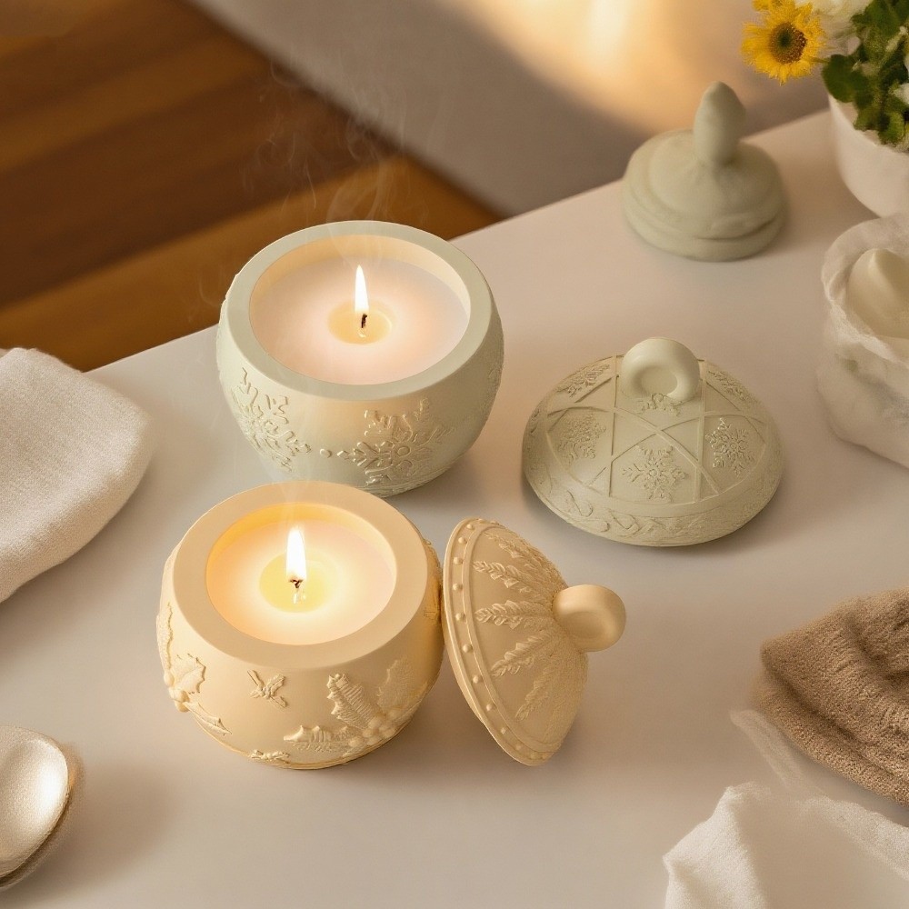 แม่พิมพ์เทียนซิลิโคนแบบใหม่ ลา - Candle Making Jars With Lids บทวิจารณ์และราคา