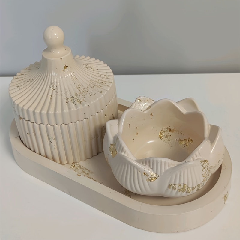 DIY Lotus เชิงเทียน 3 ชิ้นซิลิ - Candle Making Activity บทวิจารณ์และราคา