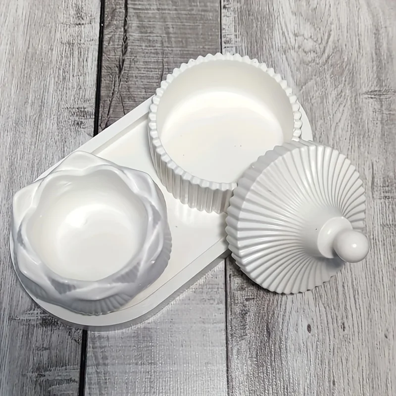 DIY Lotus เชิงเทียน 3 ชิ้นซิลิ - Candle Making Activity บทวิจารณ์และราคา