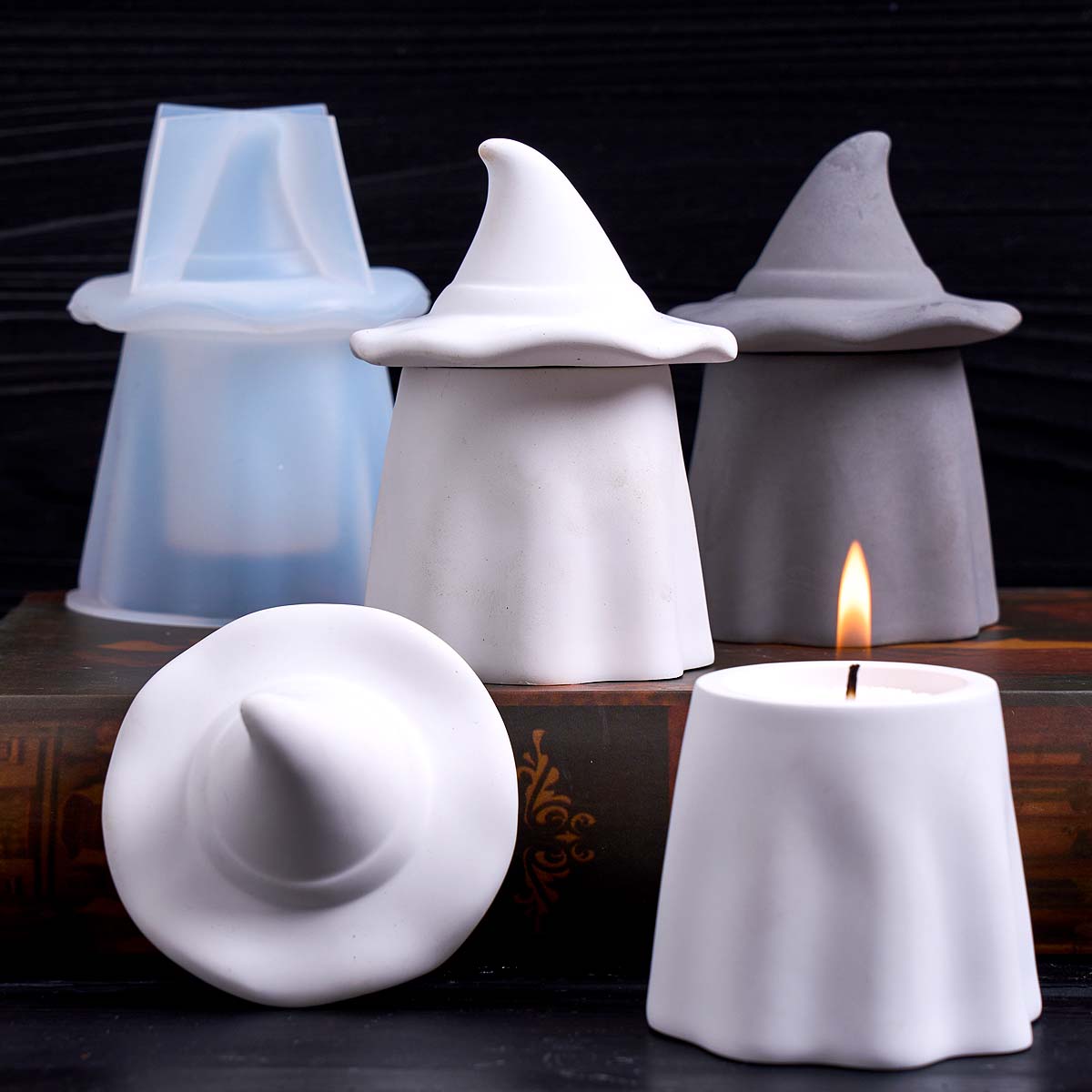 แม่พิมพ์ซิลิโคนรูปทรงเทียนรูปแ - Candle Making Jars With Lids บทวิจารณ์และราคา