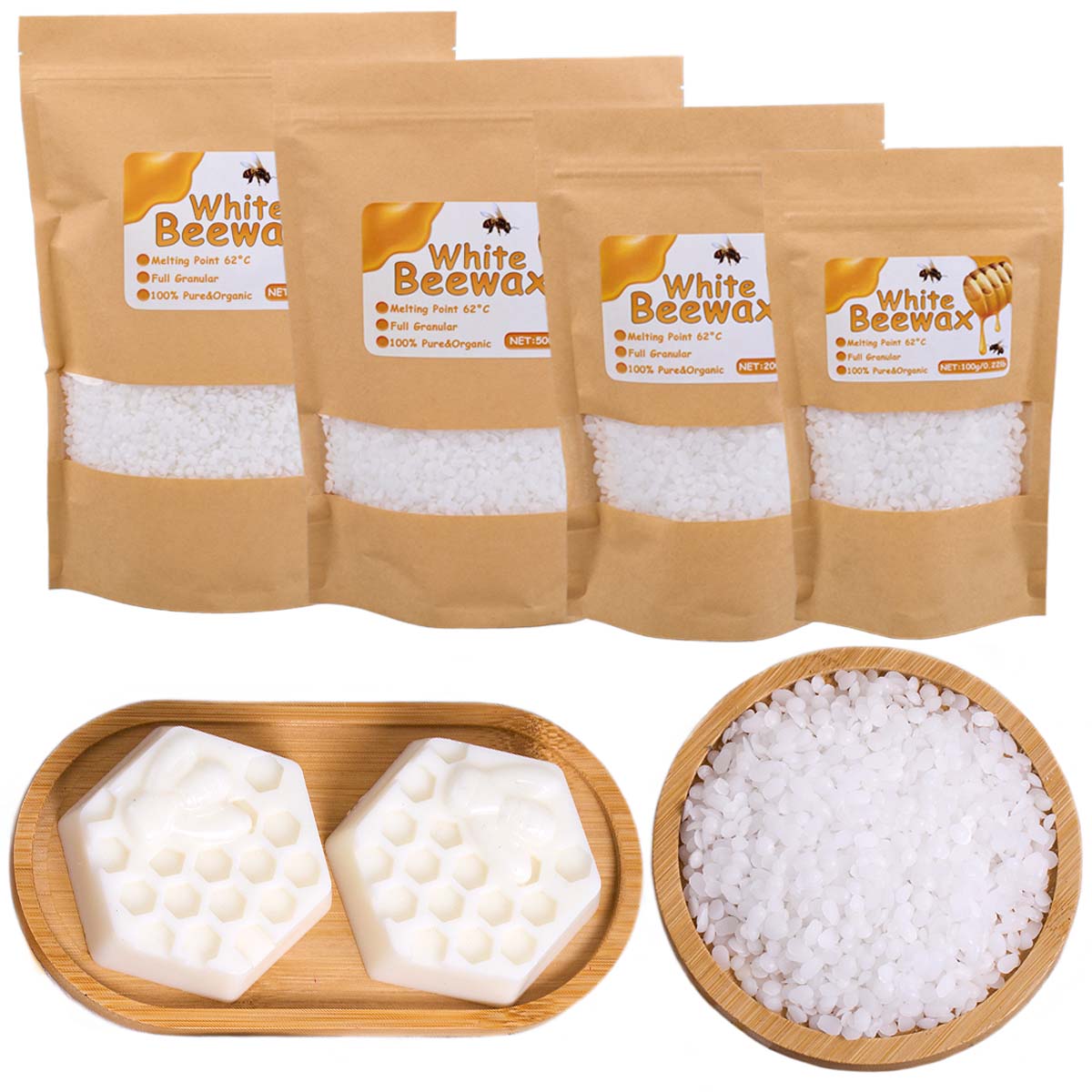 ขี้ผึ้งสีขาวธรรมชาติบริสุทธิ์เ - Candle Making Scents บทวิจารณ์และราคา