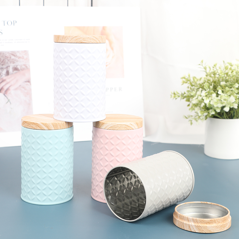 รอบที่ว่างเปล่ากล่องเหล็กไม้ G - Candle Making Jars With Lids บทวิจารณ์และราคา